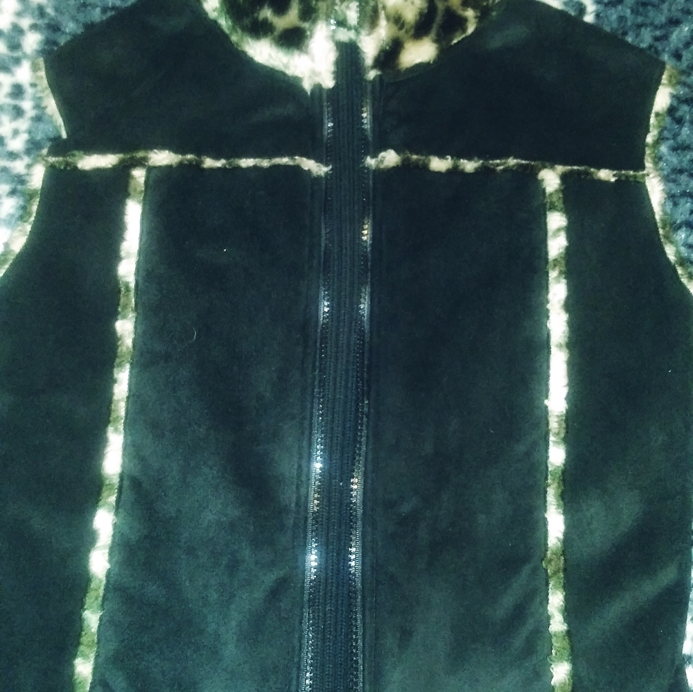 Reversible Sweater Vest leopard/cheetah